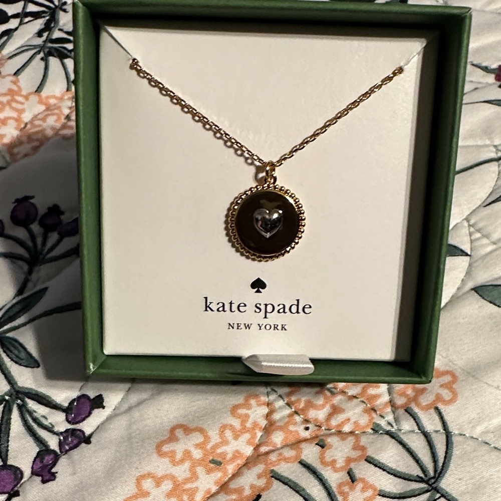 Kate Spade Gold Necklace with Heart Pendant